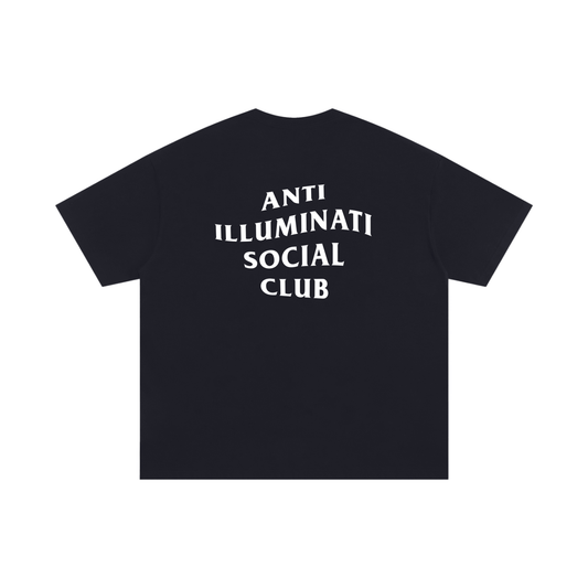 Anti-Illuminati Unisex Oversized Cotton T-Shirt
