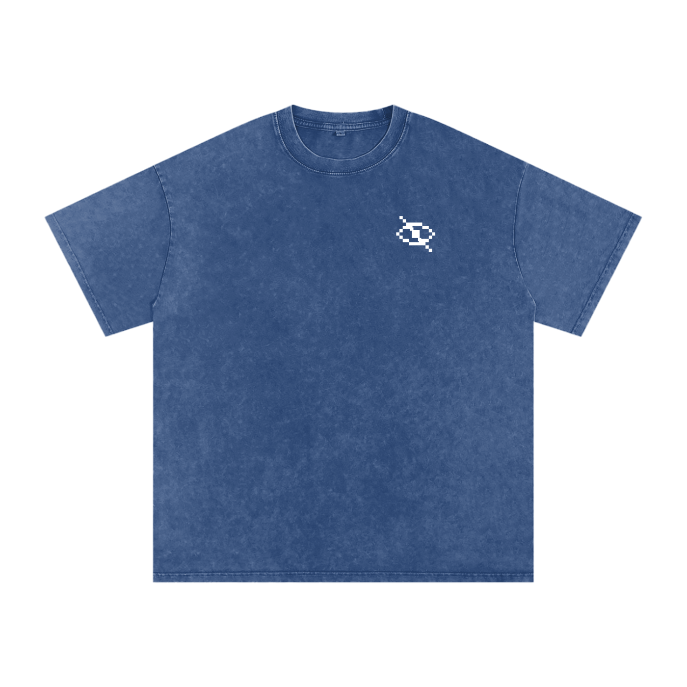 No Eye Snow Washed Oversized Cotton T-Shirt