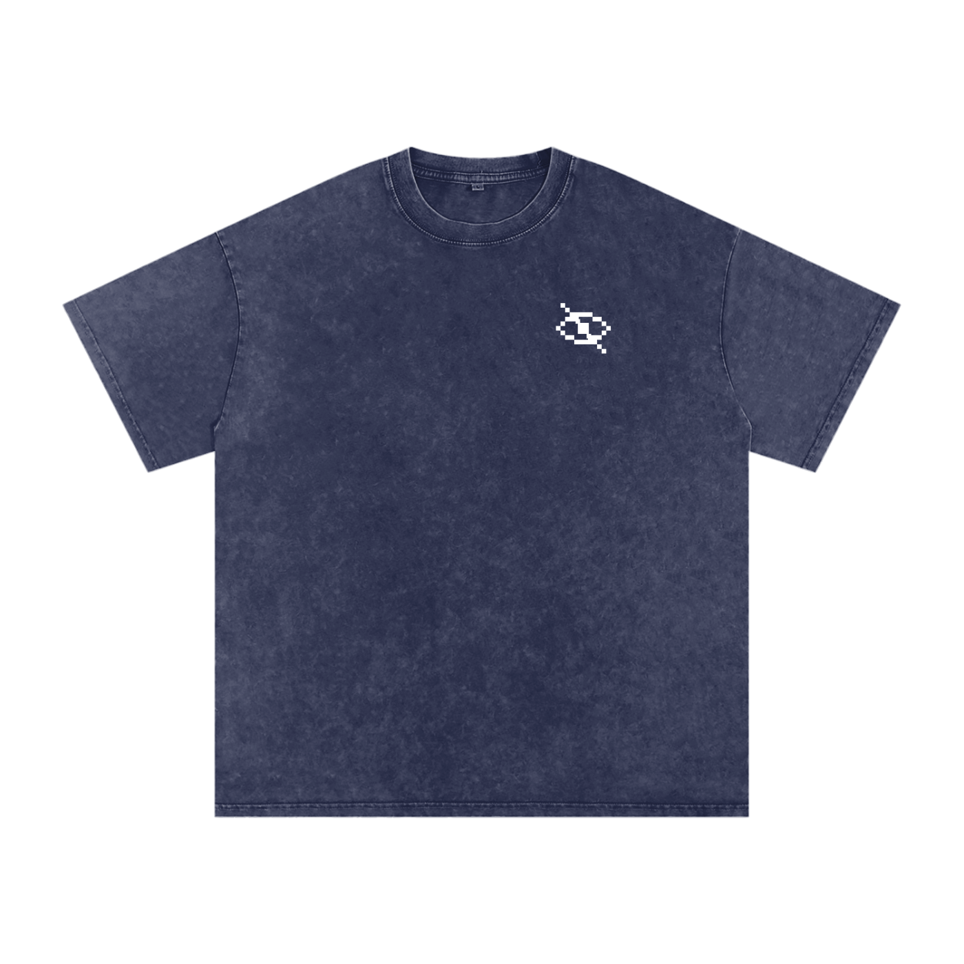 No Eye Snow Washed Oversized Cotton T-Shirt