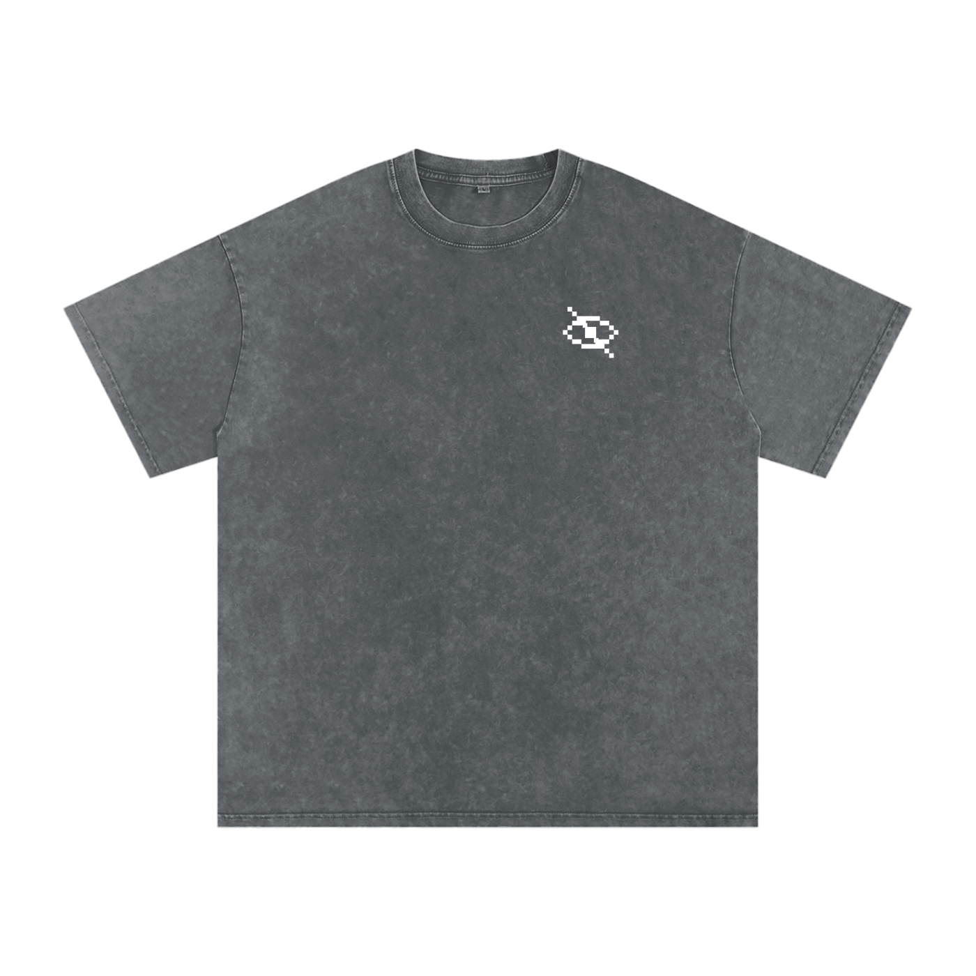 No Eye Snow Washed Oversized Cotton T-Shirt