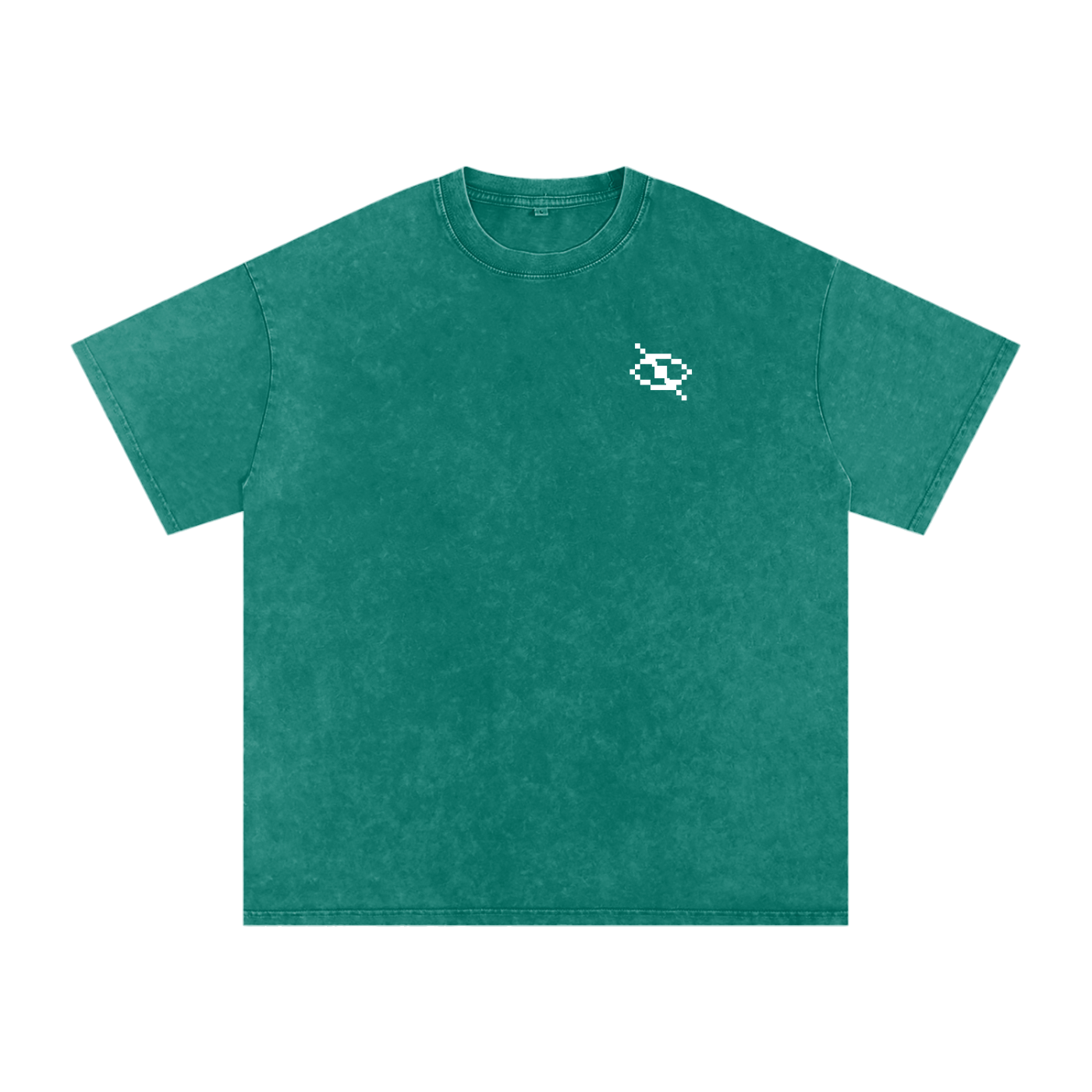 No Eye Snow Washed Oversized Cotton T-Shirt