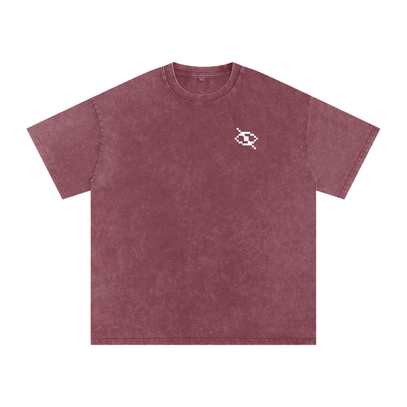 No Eye Snow Washed Oversized Cotton T-Shirt