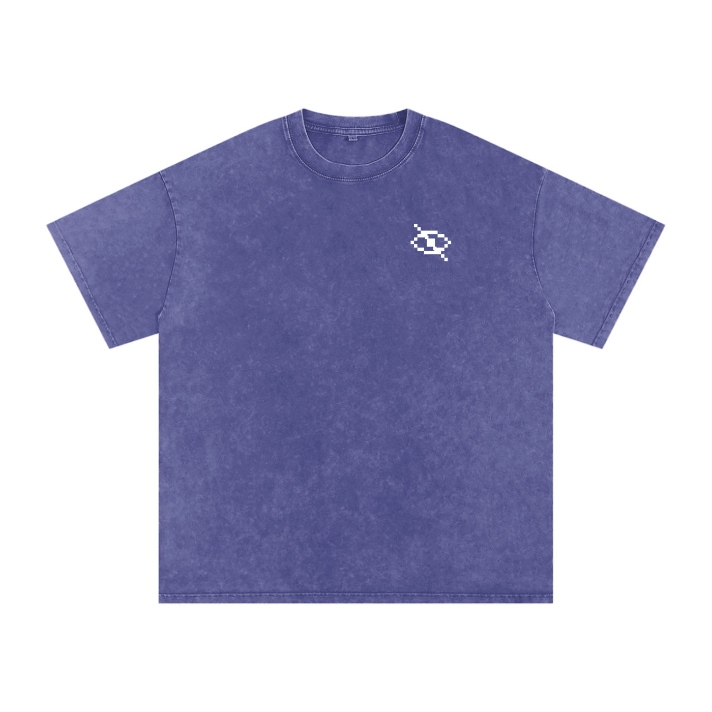 No Eye Snow Washed Oversized Cotton T-Shirt