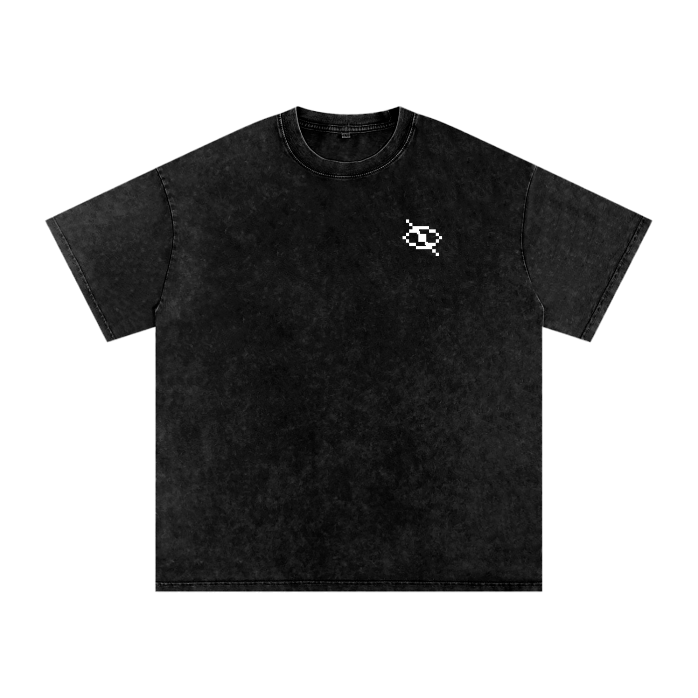 No Eye Snow Washed Oversized Cotton T-Shirt