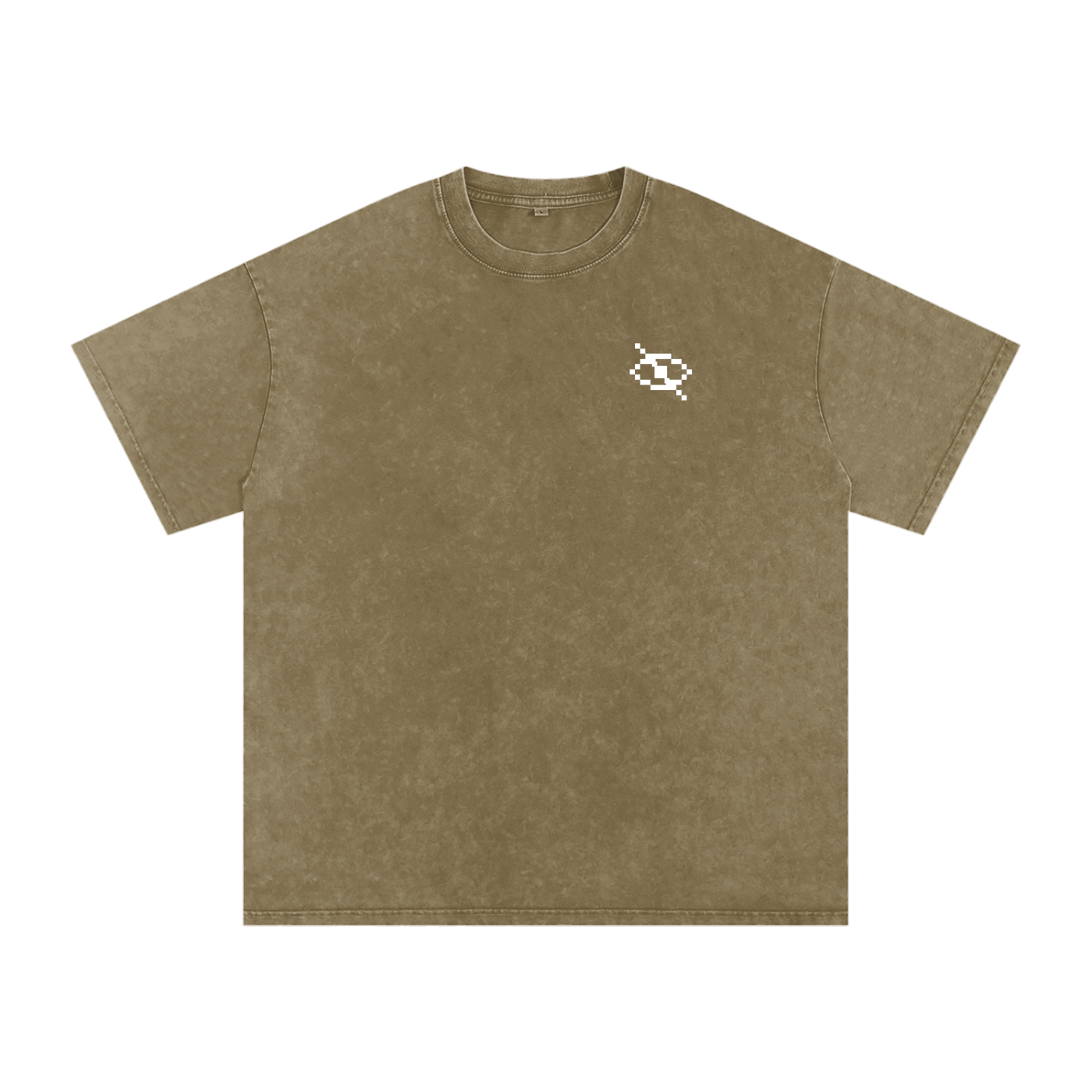 No Eye Snow Washed Oversized Cotton T-Shirt
