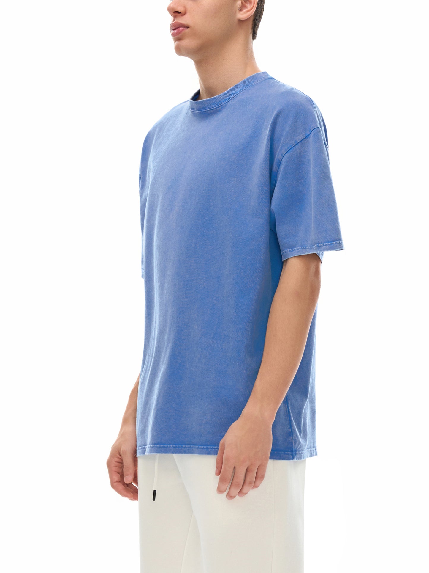 No Eye Snow Washed Oversized Cotton T-Shirt