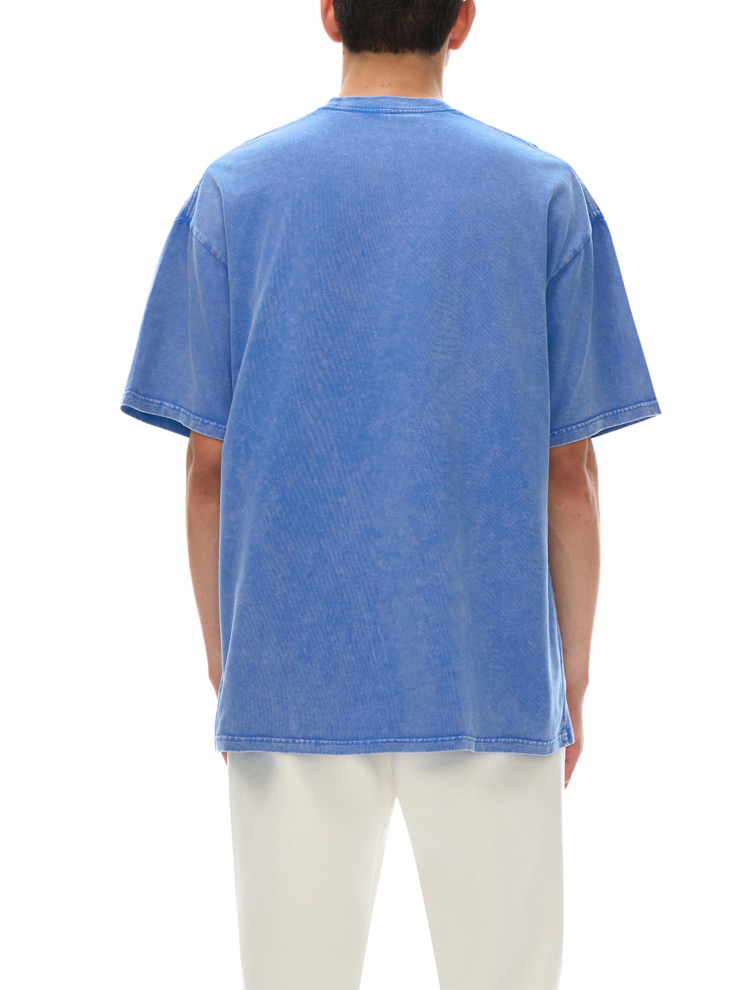 No Eye Snow Washed Oversized Cotton T-Shirt