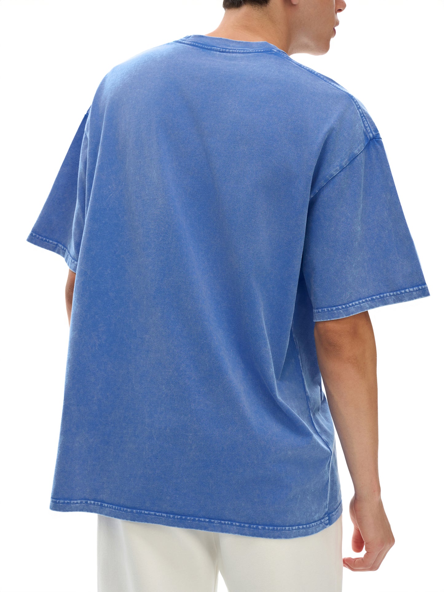 No Eye Snow Washed Oversized Cotton T-Shirt